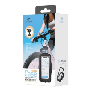 Techancy TI2224 vízálló kerékpáros - motoros telefontartó, kormányra rögzíthető