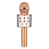SuperStar Bluetooth karaoke mikrofon beépített hangszóróval, rose gold