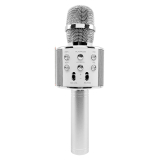 SuperStar Bluetooth karaoke mikrofon beépített hangszóróval, ezüst