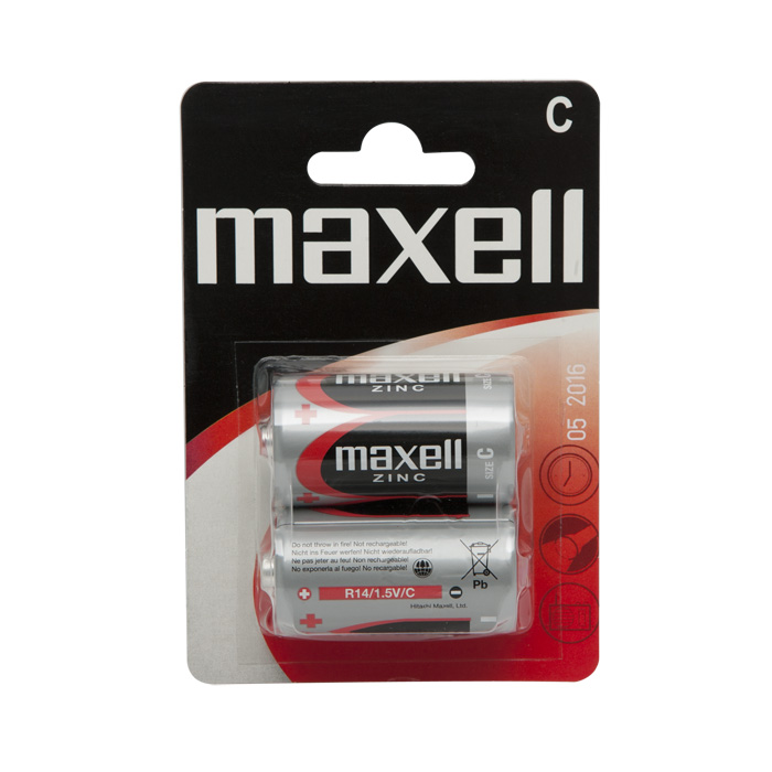 Maxell R14 1.5V Baby elem, 2db/csomag