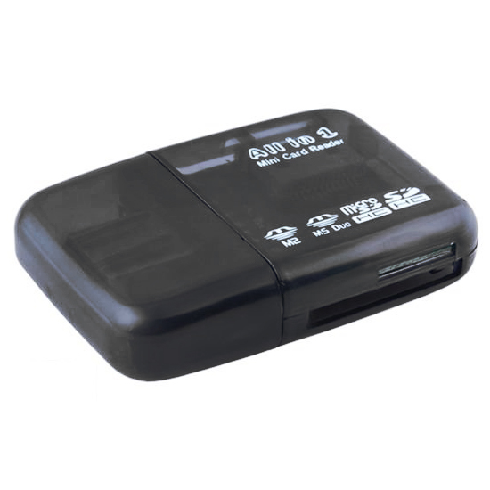 XMAX "All in One" külső kártyaolvasó USB 2.0, SD/microSD+M2+M5 Duo