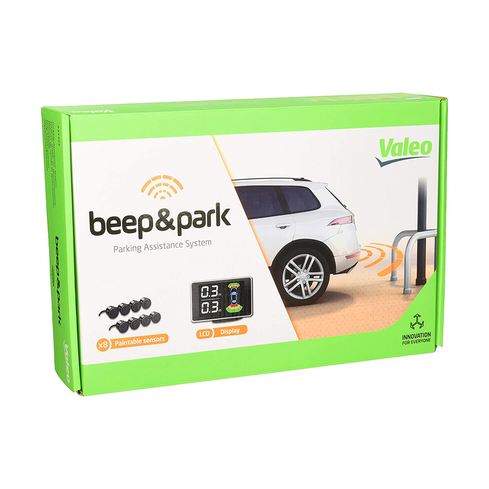 Valeo Beep & Park univerzális parkoló asszisztens, 8 db radar, LCD monitor