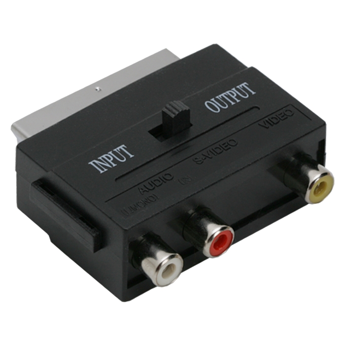 XMAX Euro-Scart / RCA átalakító adapter (audio - video)