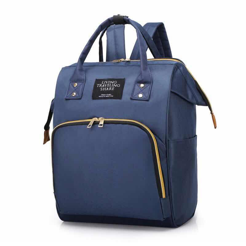 LTS MommyBag divatos pelenkázó táska, hátizsák, kék