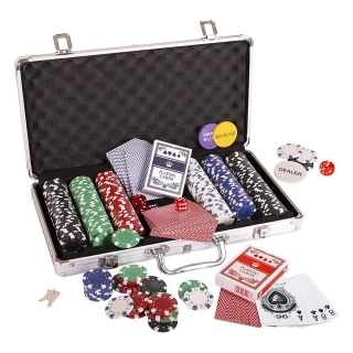BigGame Ultimate póker szett zsetonokkal, fém kofferral, 300db