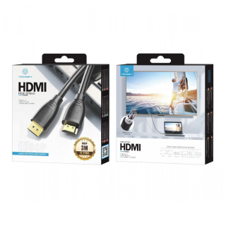 Techancy High-Speed HDMI 1.4v 3D aranyozott kábel, 3m