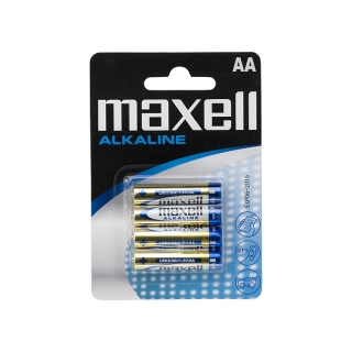 Maxell AA 1.5V alkaline ceruza elem, 4db/csomag
