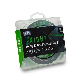 ASSO Knight UV Active monofil zsinór, zöld, 0.31mm, 300m