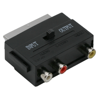 XMAX Euro-Scart / RCA átalakító adapter (audio - video)
