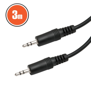 XMAX JACK audio kábel (3.5 JACK dugó - 3.5 JACK dugó), 3m
