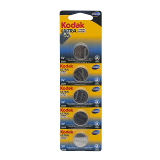 Kodak ULTRA CR2025 3V lithium gombelem, 5db/csomag