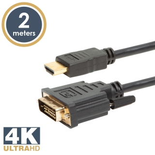 Delight Gold 4K DVI (24+1) / HDMI monitor kábel, 2m